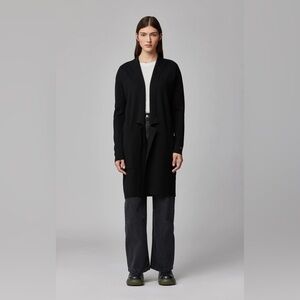 Soia & Kyo Black Benela Coatigan Midi Size XS